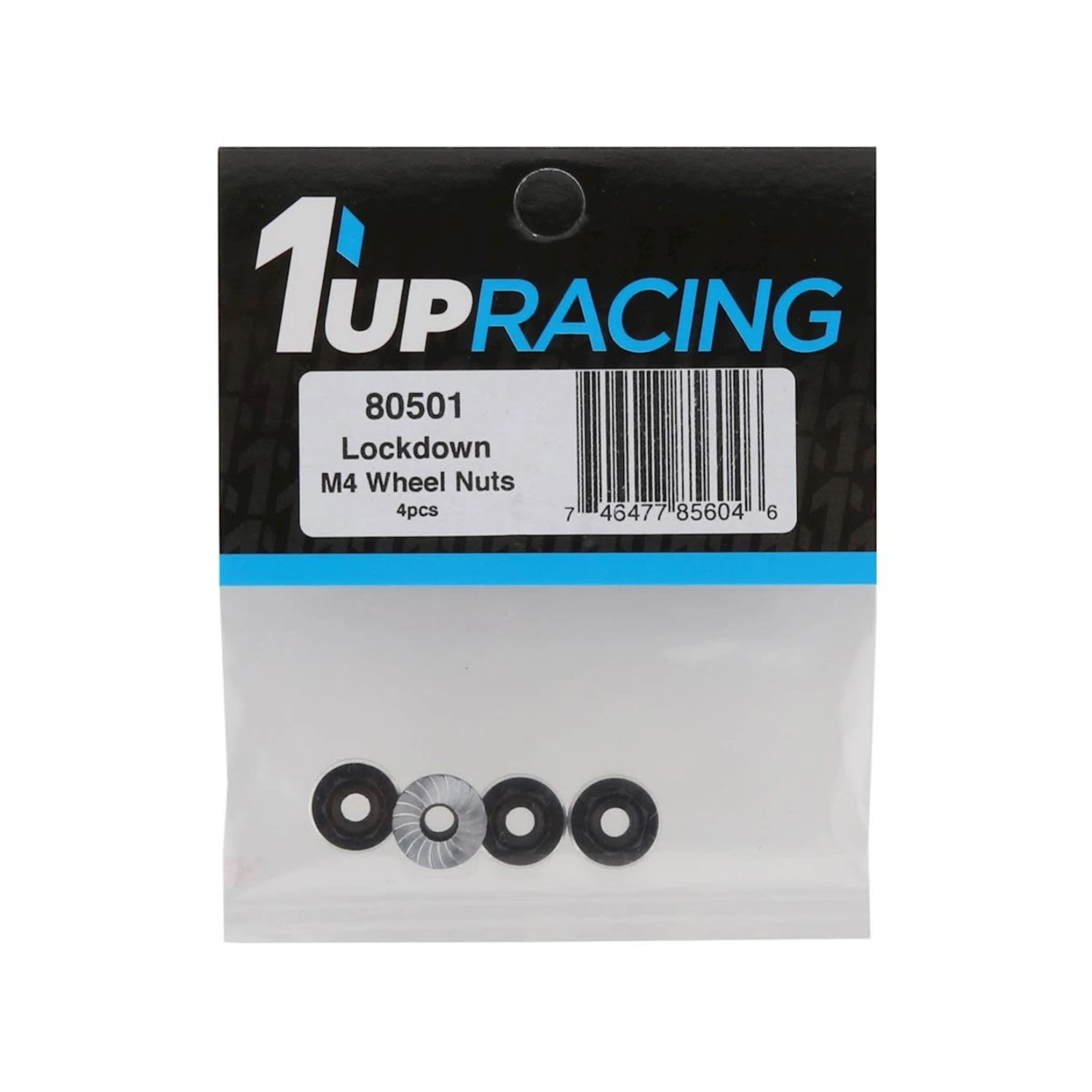 1UP Racing Lockdown UltraLite 4mm Serrated Wheel Nuts (Black) (4) #80501 4 1UP Racing Lockdown UltraLite 4mm Serrated Wheel Nuts (Black) (4) #80501 - Image 2