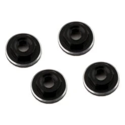 1UP Racing Lockdown UltraLite 4mm Serrated Wheel Nuts (Black) (4) #80501