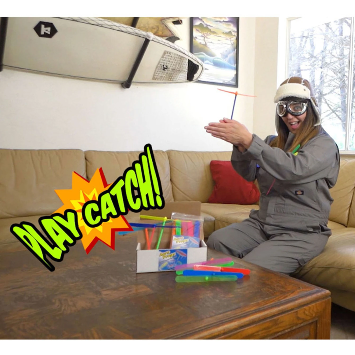 Hobby Time RC Aero-Props Hand-Powered Helicopter, Multi-Colored (1pk) 5 Hobby Time RC Aero-Props Hand-Powered Helicopter, Multi-Colored (1pk) - Image 3