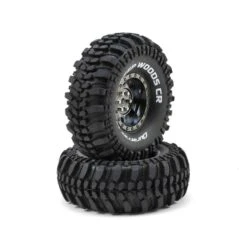 DuraTrax Deep Woods CR 1.9" Pre-Mounted Crawler Tires (2) (Black Chrome) (C3 - Super Soft) #DTXC4027
