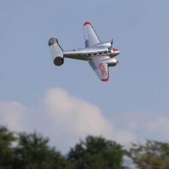 E-flite Beechcraft D18 1.5m Bind-N-Fly Basic Electric Airplane (1499mm) W/Smart ESC, AS3X & SAFE #EFL106250 -RC Model Shop e flite e flite beechcraft d18 15m bind n fly basi 2