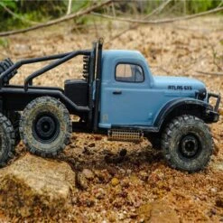 FMS 1/18 Atlas 6x6 RTR Crawler (Blue) #FMMROC002T2 -RC Model Shop fms fms 1 18 atlas 6x6 rtr crawler blue fmmroc002t 7