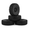 JConcepts Tusk 1.0" Pre-Mounted Tires W/Hazard Wheel (Black) (4) (Gold) W/7mm Hex #4023-3594 -RC Model Shop jconcepts jconcepts tusk 10 pre mounted tires w ha