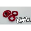 Klinik RC Lightweight Locking 1/8 Wheel Nuts (4) (Red) #KRC-8NUTSR -RC Model Shop klinik rc klinik rc lightweight locking 1 8 wheel