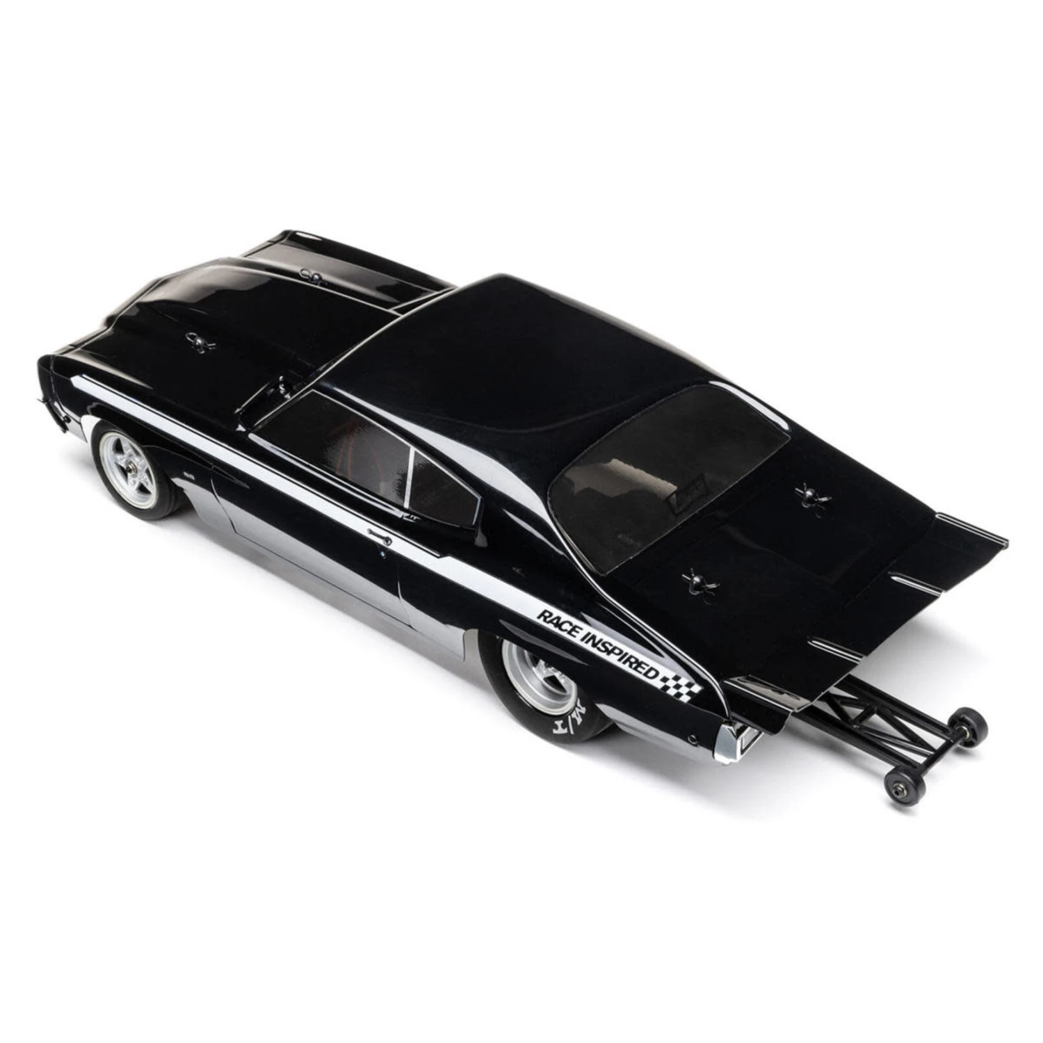 Losi 1/16 1970 Chevelle 2WD RTR Mini No Prep Drag Car (Black) W/2.4GHz Radio, Battery & Charger #LOS01023T2 4 Losi 1/16 1970 Chevelle 2WD RTR Mini No Prep Drag Car (Black) W/2.4GHz Radio, Battery & Charger #LOS01023T2 - Image 2