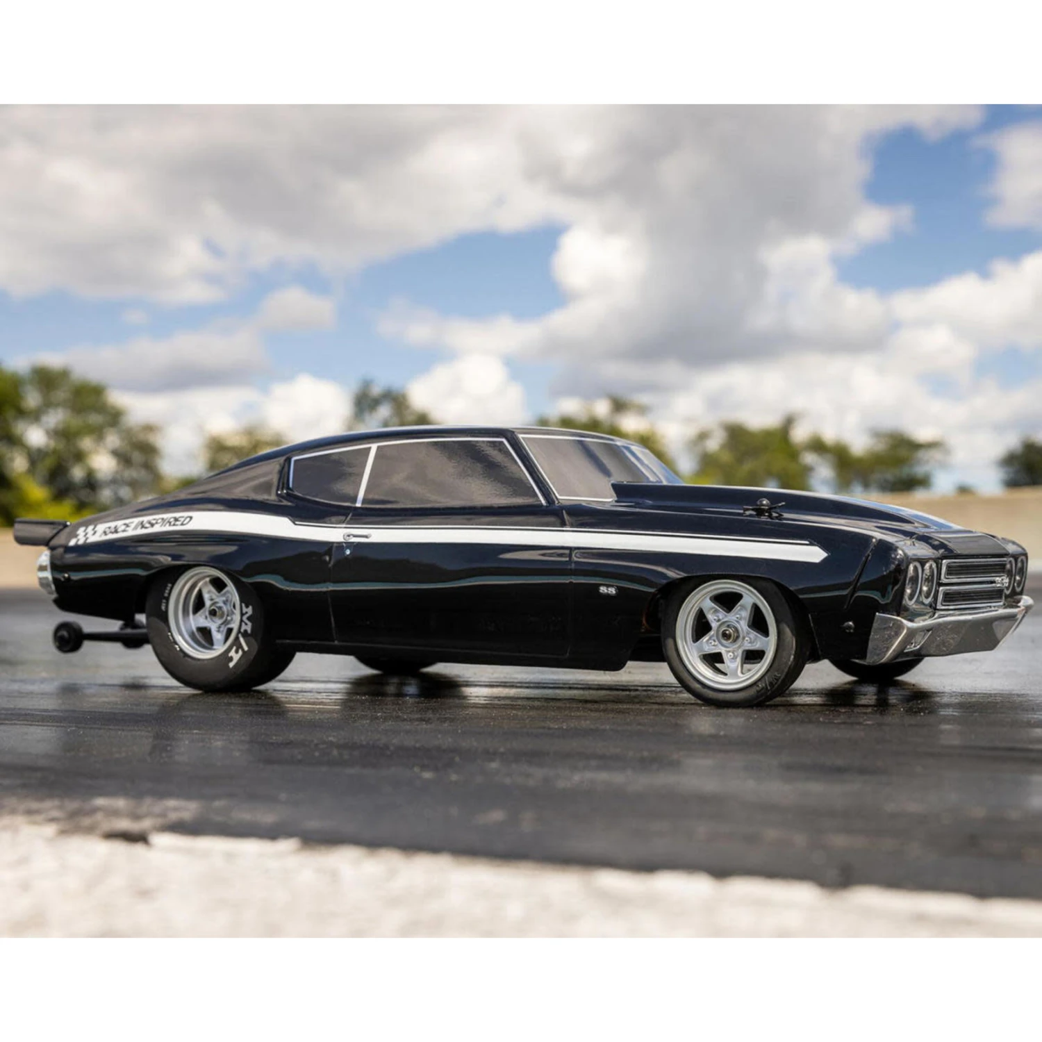 Losi 1/16 1970 Chevelle 2WD RTR Mini No Prep Drag Car (Black) W/2.4GHz Radio, Battery & Charger #LOS01023T2 9 Losi 1/16 1970 Chevelle 2WD RTR Mini No Prep Drag Car (Black) W/2.4GHz Radio, Battery & Charger #LOS01023T2 - Image 7