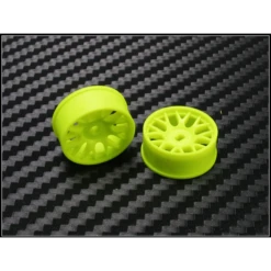 PN Racing Mini-Z AWD Machine Cut BBS Front Wheel F1 Yellow #488YF1