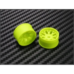 PN Racing Mini-Z AWD Machine Cut BBS Rear Wheel R0 Yellow #488YR0