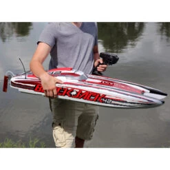 Pro Boat Blackjack 42" 8S Brushless RTR Electric Catamaran (White/Red) W/2.4GHz Radio System #PRB08043T2 -RC Model Shop pro boat pro boat blackjack 42 8s brushless rtr el 6