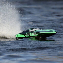Pro Boat Impulse 32" Deep-V RTR Brushless Boat (Black/Green) W/2.4GHz Radio & SMART #PRB08037T1