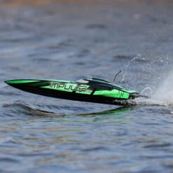 Pro Boat Impulse 32" Deep-V RTR Brushless Boat (Black/Green) W/2.4GHz Radio & SMART #PRB08037T1 -RC Model Shop pro boat pro boat impulse 32 deep v rtr brushless 6
