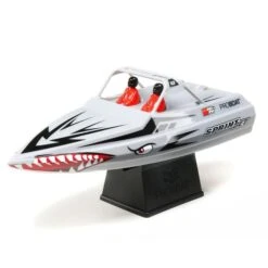 Pro Boat Sprintjet 9 Inch Self-Righting RTR Electric Jet Boat (Silver) W/2.4GHz Radio, Battery & Charger #PRB08045T1