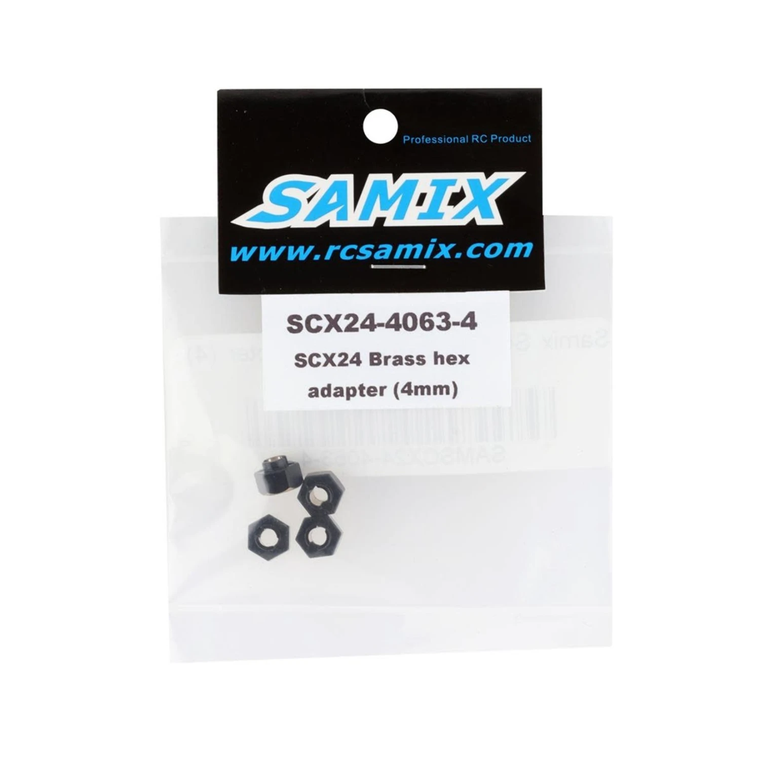 Samix SCX24 Brass Hex Adapter (4) (4mm) #SCX24-4063-4 4 Samix SCX24 Brass Hex Adapter (4) (4mm) #SCX24-4063-4 - Image 2