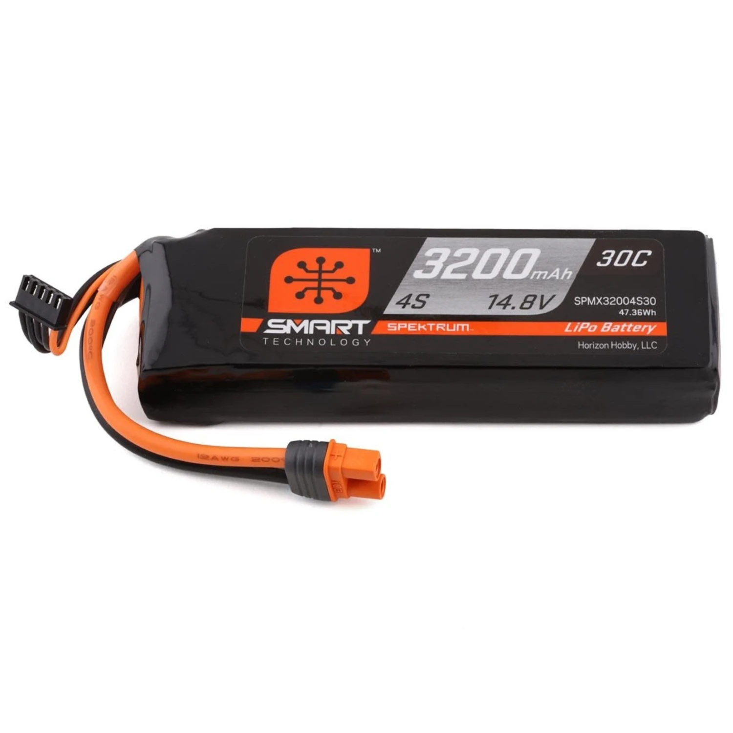 Spektrum RC 4S Smart 30C LiPo Battery Pack W/IC3 Connector (14.8V/3200mAh) #SPMX32004S30 3 Spektrum RC 4S Smart 30C LiPo Battery Pack W/IC3 Connector (14.8V/3200mAh) #SPMX32004S30