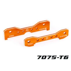 Traxxas Sledge Aluminum Rear Tie Bars (Orange-Anodized) #9630T