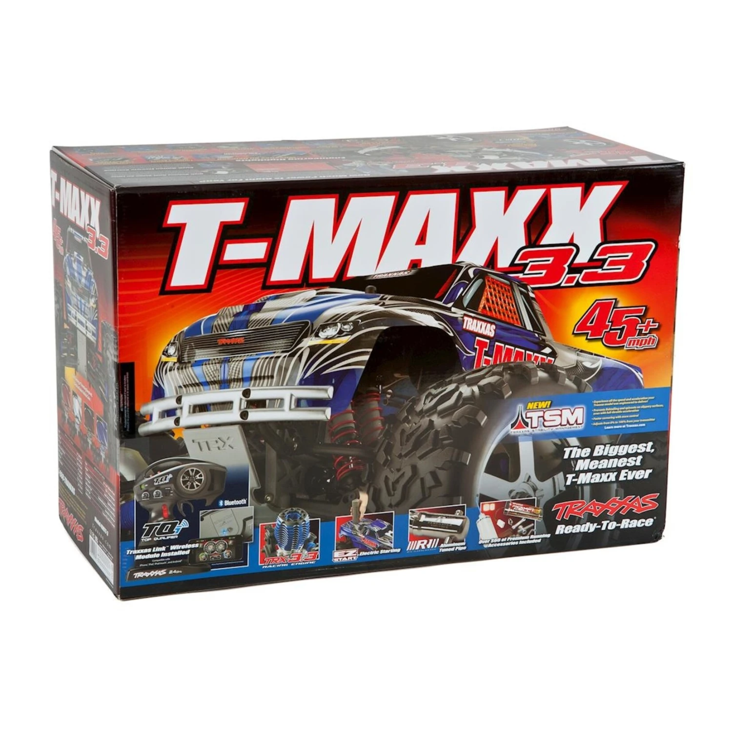 Traxxas T-Maxx 3.3 4WD RTR Nitro Monster Truck (Blue) W/TQi, TSM, Telemetry, Battery & DC Charger #49077-3-BLUE 9 Traxxas T-Maxx 3.3 4WD RTR Nitro Monster Truck (Blue) W/TQi, TSM, Telemetry, Battery & DC Charger #49077-3-BLUE - Image 7
