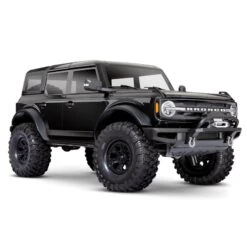Traxxas TRX-4 1/10 Trail Crawler Truck W/2021 Ford Bronco Body (Shadow Black) & TQi 2.4GHz Radio 92076-4-BLK