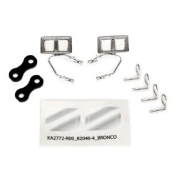 Traxxas TRX-4 Left And Right Side Mirrors (Chrome) #8073X
