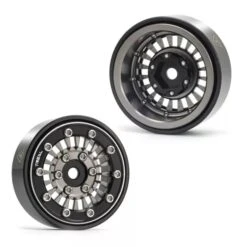 TREAL Type-C 1.0" Beadlock Wheels For Axial SCX24 (Grey) #X00393852V -RC Model Shop treal treal type c 10 beadlock wheels for axial sc 10