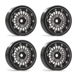 TREAL Type-C 1.0" Beadlock Wheels For Axial SCX24 (Grey) #X00393852V -RC Model Shop treal treal type c 10 beadlock wheels for axial sc 11