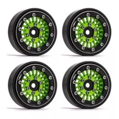TREAL Type-C 1.0" Beadlock Wheels For Axial SCX24 (Green) #X003938535 -RC Model Shop treal treal type c 10 beadlock wheels for axial sc 3