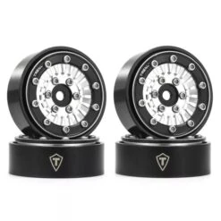 TREAL Type-C 1.0" Beadlock Wheels For Axial SCX24 (Silver) #X0039CQV8R