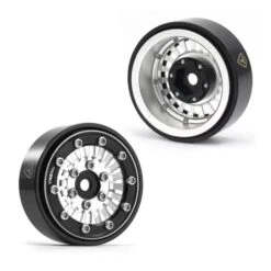 TREAL Type-C 1.0" Beadlock Wheels For Axial SCX24 (Silver) #X0039CQV8R -RC Model Shop treal treal type c 10 beadlock wheels for axial sc 7